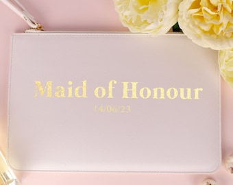 Gepersonaliseerde handtas in leerlook – cadeau bruidsmeisje, vrijgezellenfeest