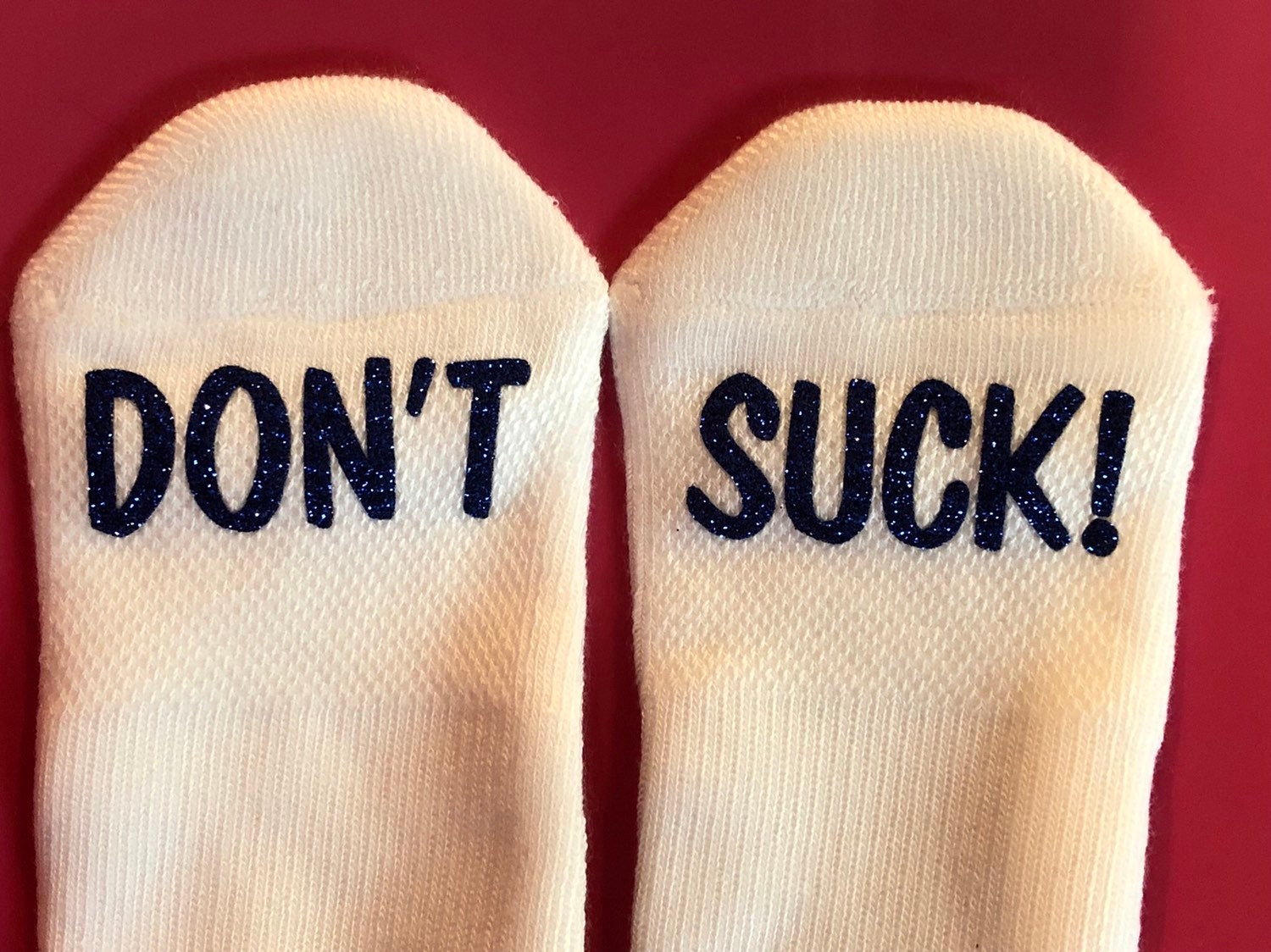 Cheer Team Message SocksDon't SuckJoke Gag SocksNo Etsy