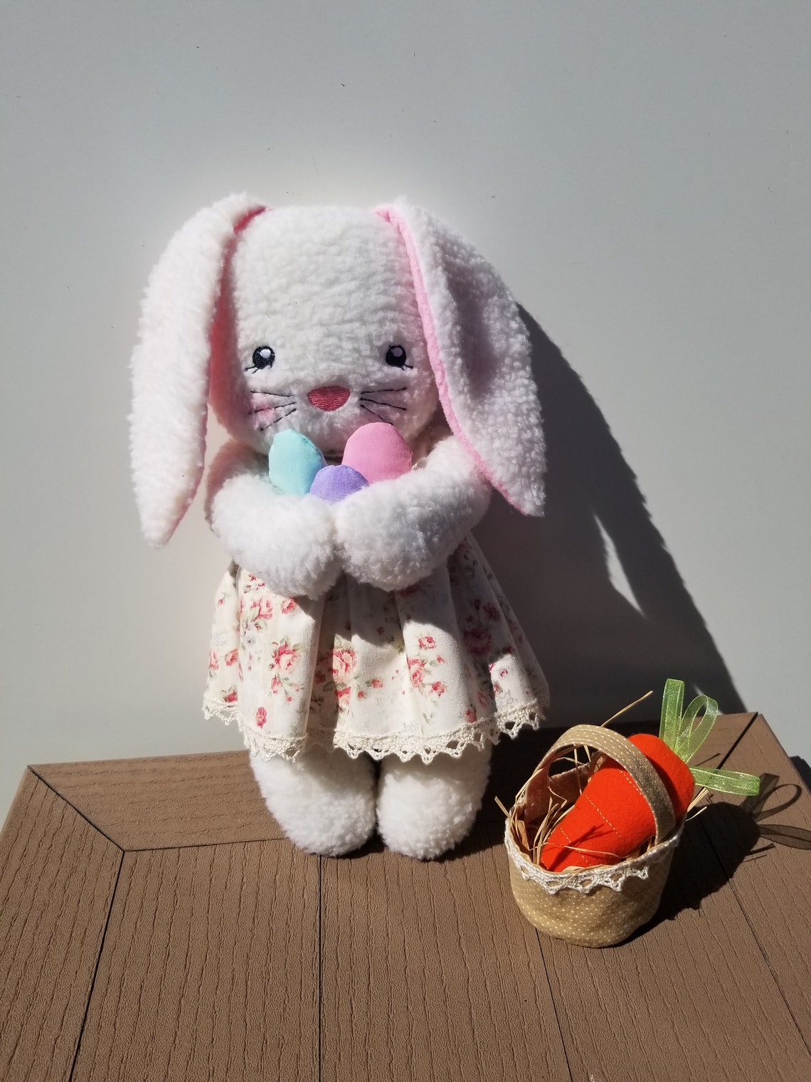 Bunny Stuffed animal bunny Easter toy sherpa Bunny with Etsy