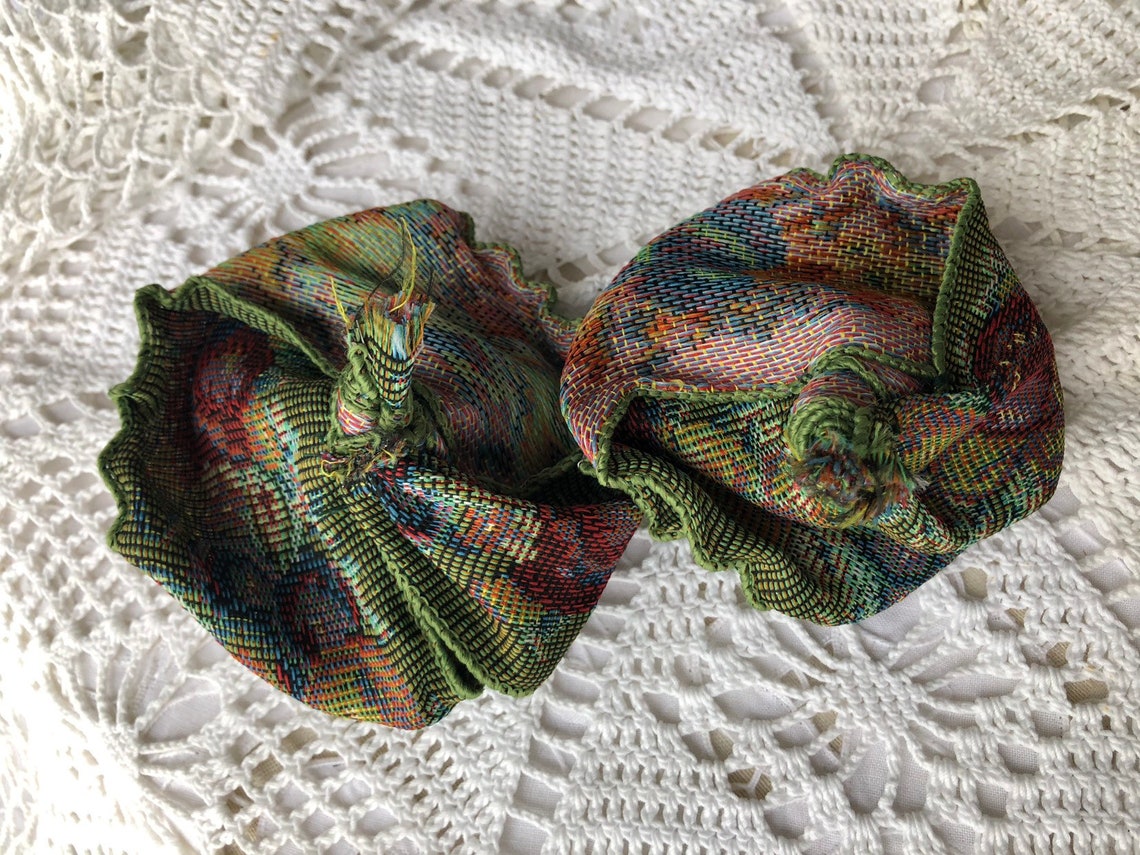 Large Tapestry Ribbon Rose in Sage Etsy UK