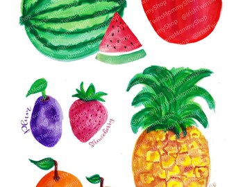 Fruits learning resource card