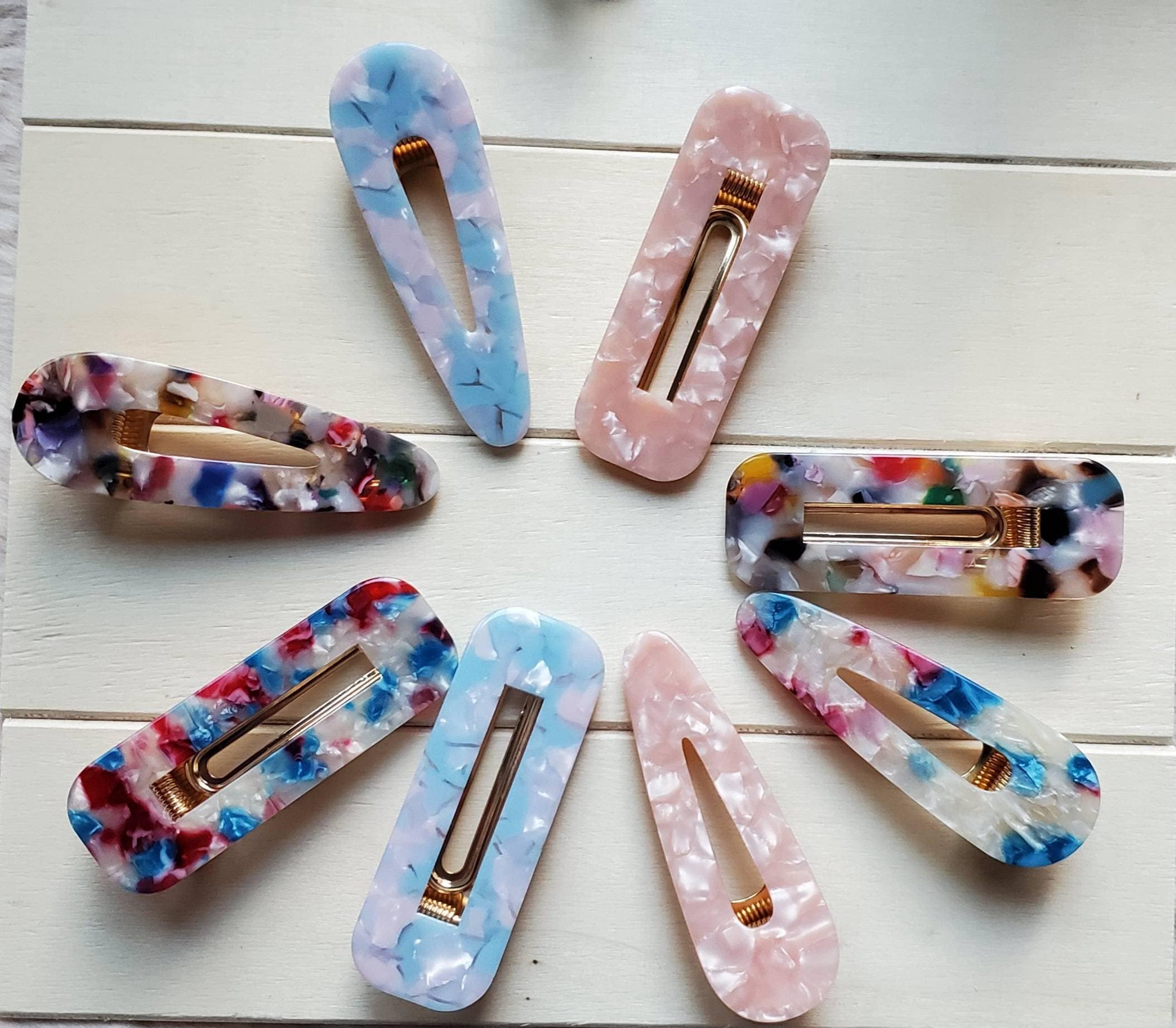 Acrylic Hair Clips 1pc or 2pcs Resin Hair Clip Barrette Etsy