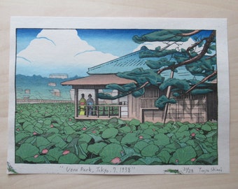 My Original Artwork: Ueno Park, Tokyo, 7, 1938.