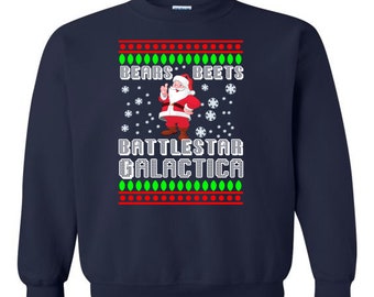 Kontors fula jultröja: Björnar, Rödbetor, Battlestar Galactica