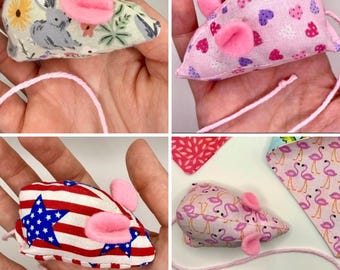 Handmade Catnip Mice / Cat Toy / Summer & Everyday