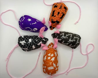 Handmade Catnip Mice / Cat Toy / Halloween