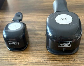 Stampin Up! 2 Circle Punches 1" & 1- 1/4" Paper Shapers