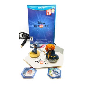 Disney's Infinity Starter Pack WiiU Game, Game pad, Figures, Discs Merida, Stitch