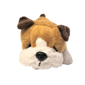 Ganz Webkinz Brown & White Bulldog Small Plush Stuffed Animal NO CODE
