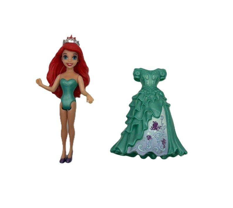 Disney Princess Little Mermaid Ariel Doll Magiclip little Kingdom Polly Pocket image 3