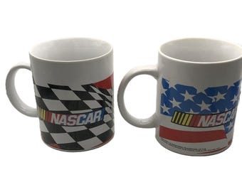 Nascar Racing Ceramic Coffee Tea Mug Cup Sherwood Brands 2005
