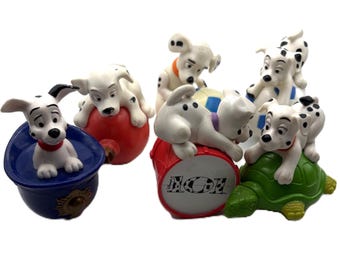 Disney 101 Dalmatians Lot of 6 Figurines from the 1990's