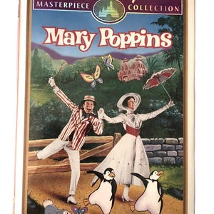Walt Disney Masterpiece Mary Poppins VHS Tape  Clamshell Cover