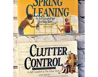 Spring Cleaning & Clutter Control Paperback Book Set of 2