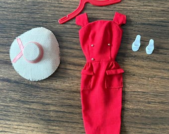 Mattel Barbie Sheath Sensation Dress, Shoes & Accessories #986 Vintage 1960's