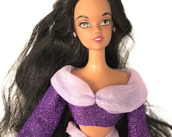 Disney Princess Jasmine Barbie Doll With Purple Outfit