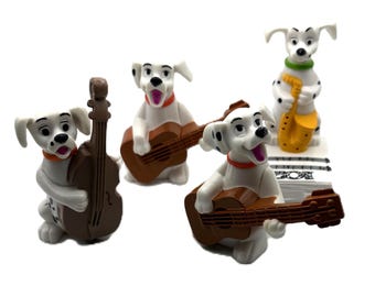 Disney 101 Dalmatians Lot of 4 Happy Meal Toy Dog Figurines 2000