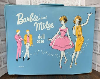 Mattel Barbie And Midge Doll Storage Case Vintage 1963 *Please Read*