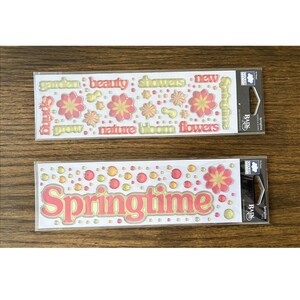 Stickers Cloud9 Design Springtime 2 Pack Lot Embellishments Scrapbooking Card Making