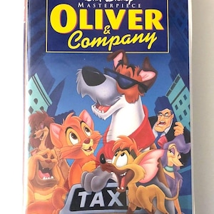 Walt Disney Masterpiece Oliver & Company VHS Tape Clamshell Cover