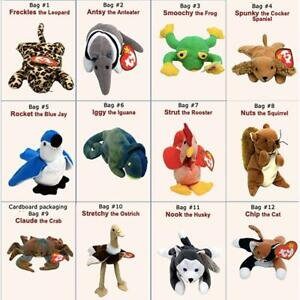 激レア！！！　1999年マクドナルド　ty VTG 1999 Ty Teenie Beanie Babies McDonalds Happy Meal Toys