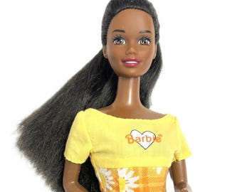 Mattel Christie Doll African American Barbie Doll Re-Dressed Dated 1987