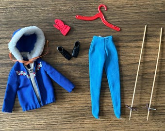 Mattel Barbie Vintage Ski Queen Outfit, Shoes & Accessories #941 Vintage 1960's