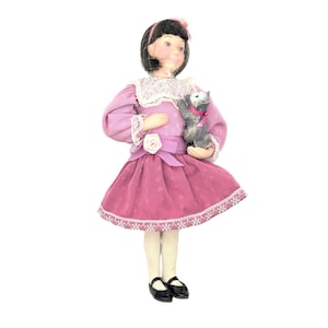 Avon Kitty Love 9&quot; Doll Childhood Dreams Collection Porcelain Vintage 1993