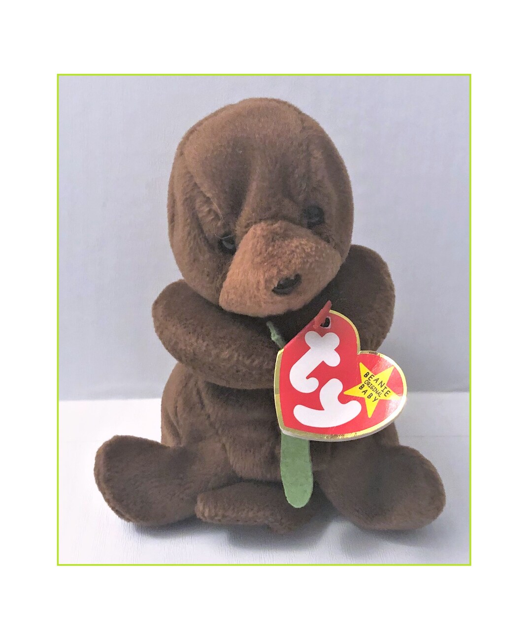 TY Beanie Baby Seaweed the Otter 6 Inches DOB 3/19/1996 Etsy