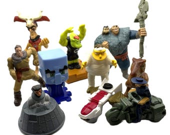 Happy Meal Toy Simpsons Figure, Raya Tong, Airbender, Minecraft Evoker Lot #7