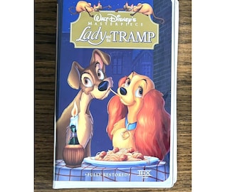 Walt Disney Masterpiece Lady and the Tramp VHS Tape
