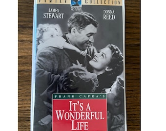 Frank Capra's It's A Wonderful Life VHS Tape James Stewart Donna Reed