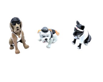 2005 Homies Dogpound Series Homie Hound, Mugsy Bulldog, Ninja Dog Akido 1.5