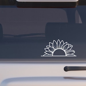 Vinyl Decal Sunflower Car Decal