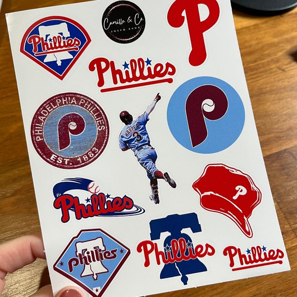 Baseball Phillies Decal/Sticker Sheet