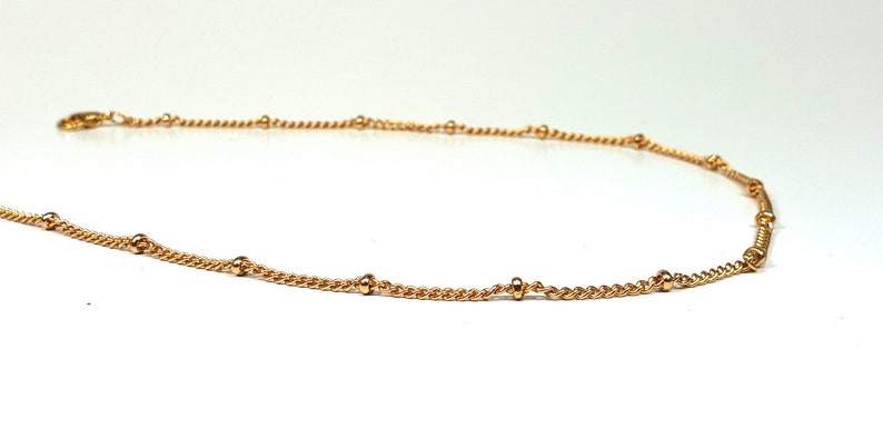 Dainty Tiny Beaded Choker Necklace