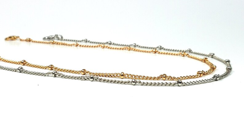 Dainty Tiny Beaded Choker Necklace