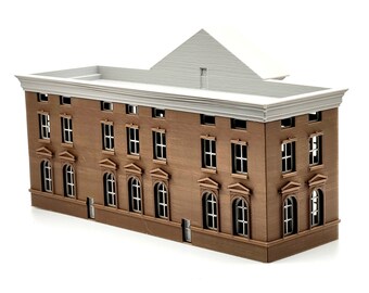 Torre dell'orologio di Ritorno al futuro in scala N: replica stampata in