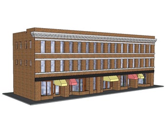 Edificio urbano in scala N (107 Osborne): replica stampata in 3D