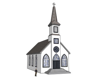 Chiesa di paese in scala N: replica stampata in 3D