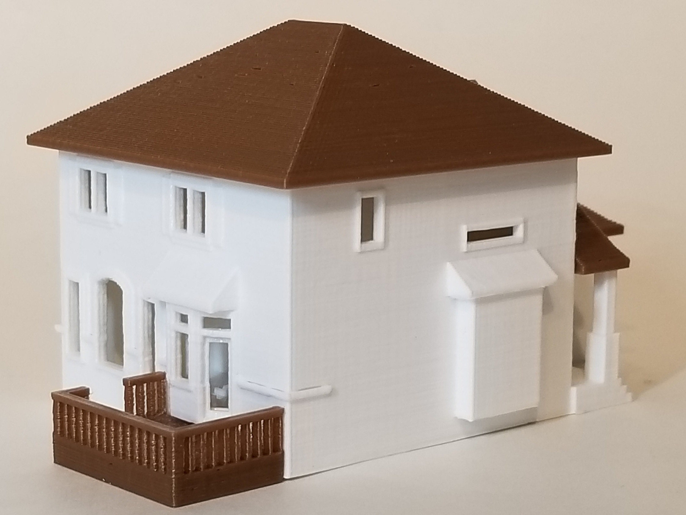 N Scale Suburban Home 2 Model Building Kit 3D Printed in Etsy