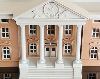 Torre dell'orologio di Ritorno al futuro in scala N: replica stampata in