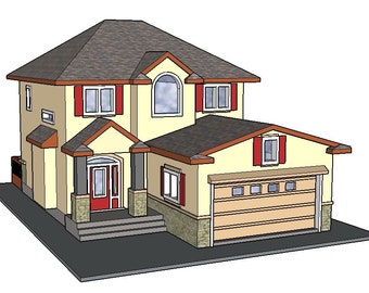 Casa suburbana in scala N (6 Boone): replica stampata in 3D