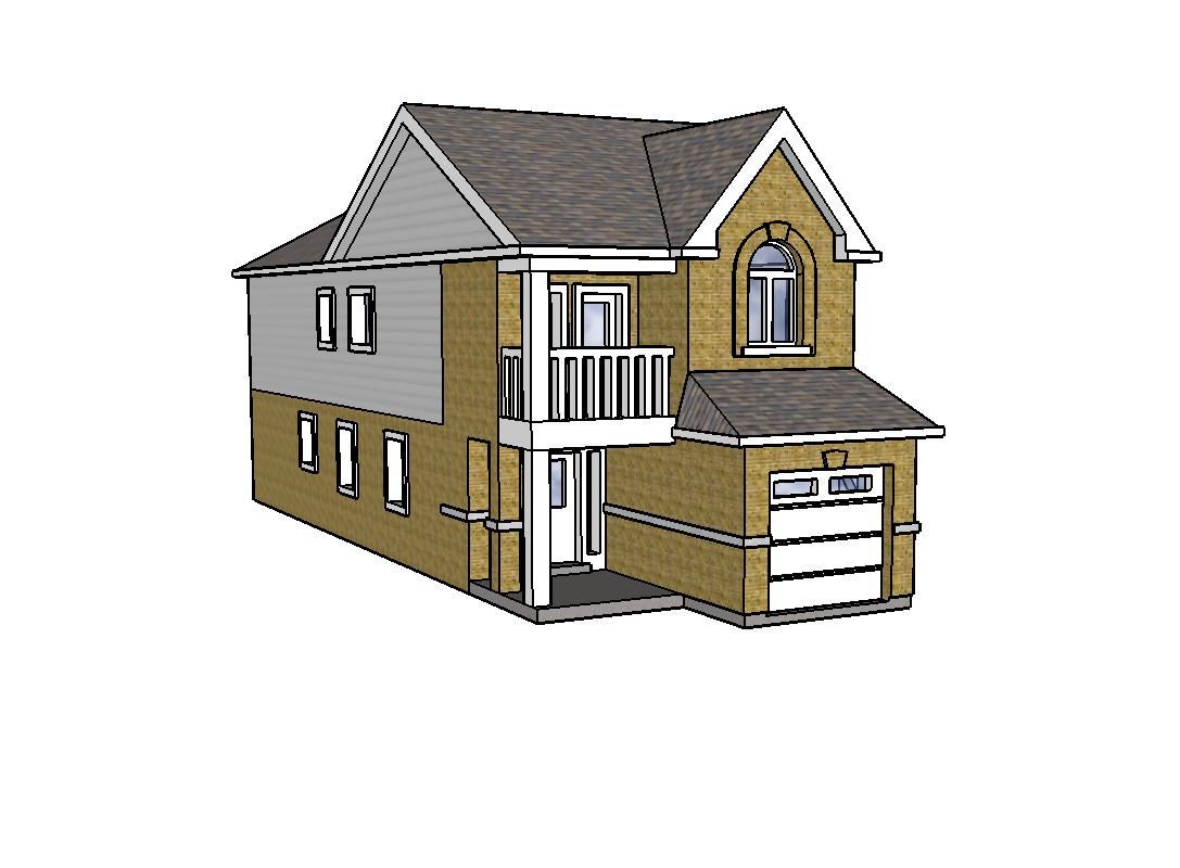 N Scale Walkout Basement Home: 3D Printed Replica