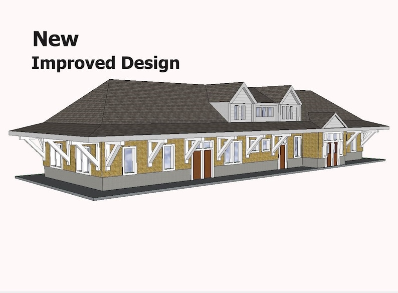 New Design -Removable door and window frames to facilitate painting.