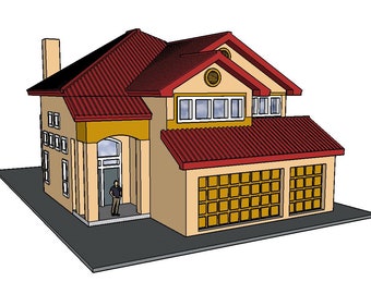 Casa in California in scala N: replica stampata in 3D