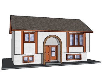 Casa a due livelli in scala N: replica stampata in 3D