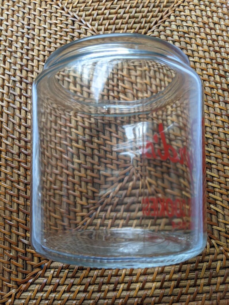 Byrds Famous Cookies Jar Savannah GA Glass Abt 6 in Tall Gift Etsy