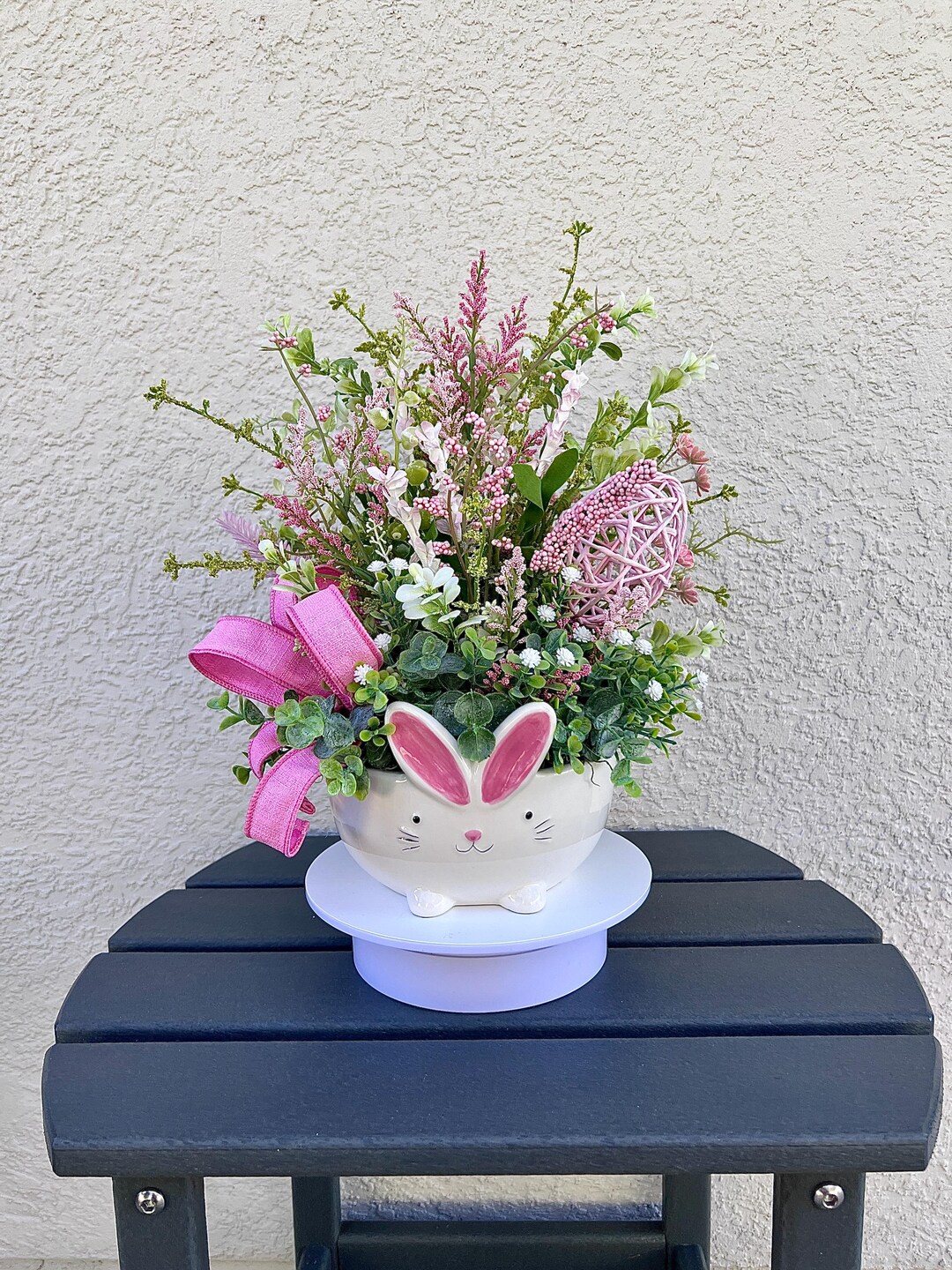 Easter Floral Arrangements with Bunny Feet Base