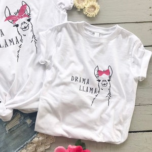 Mama Llama Shirt /Drama Llama Shirt/ Mommy and me matching shirts image 4